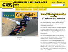 Tablet Screenshot of carxdesmoines.com